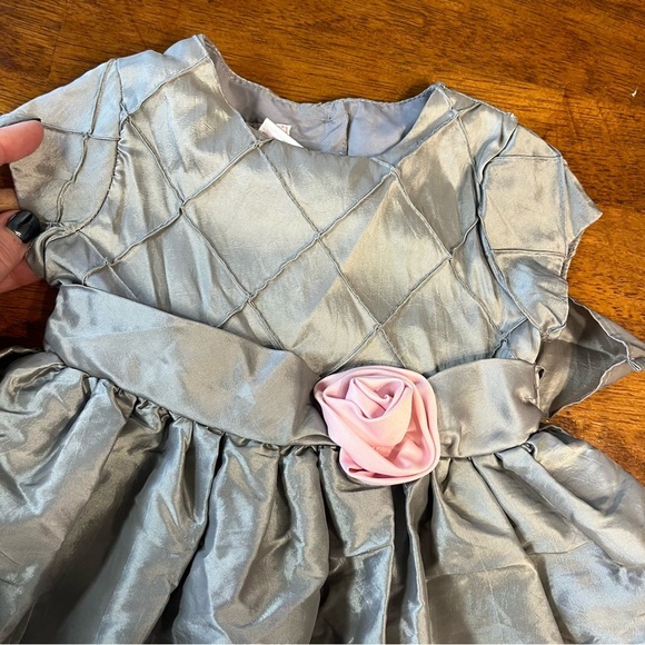 Marmellata Classics kids gray chiffon dress size 3t - Picture 2 of 6